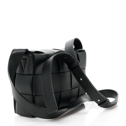 Bottega Veneta Lambskin Maxi Intrecciato Cassette Crossbody Bag Black 3 of 11
