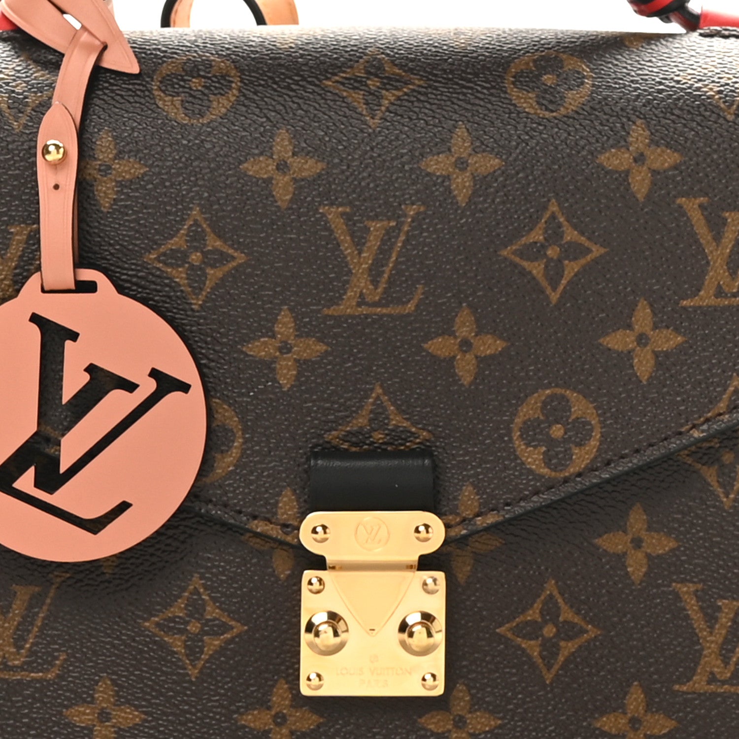 Louis Vuitton Monogram Braided Pochette Metis Coquelicot 7 of 9