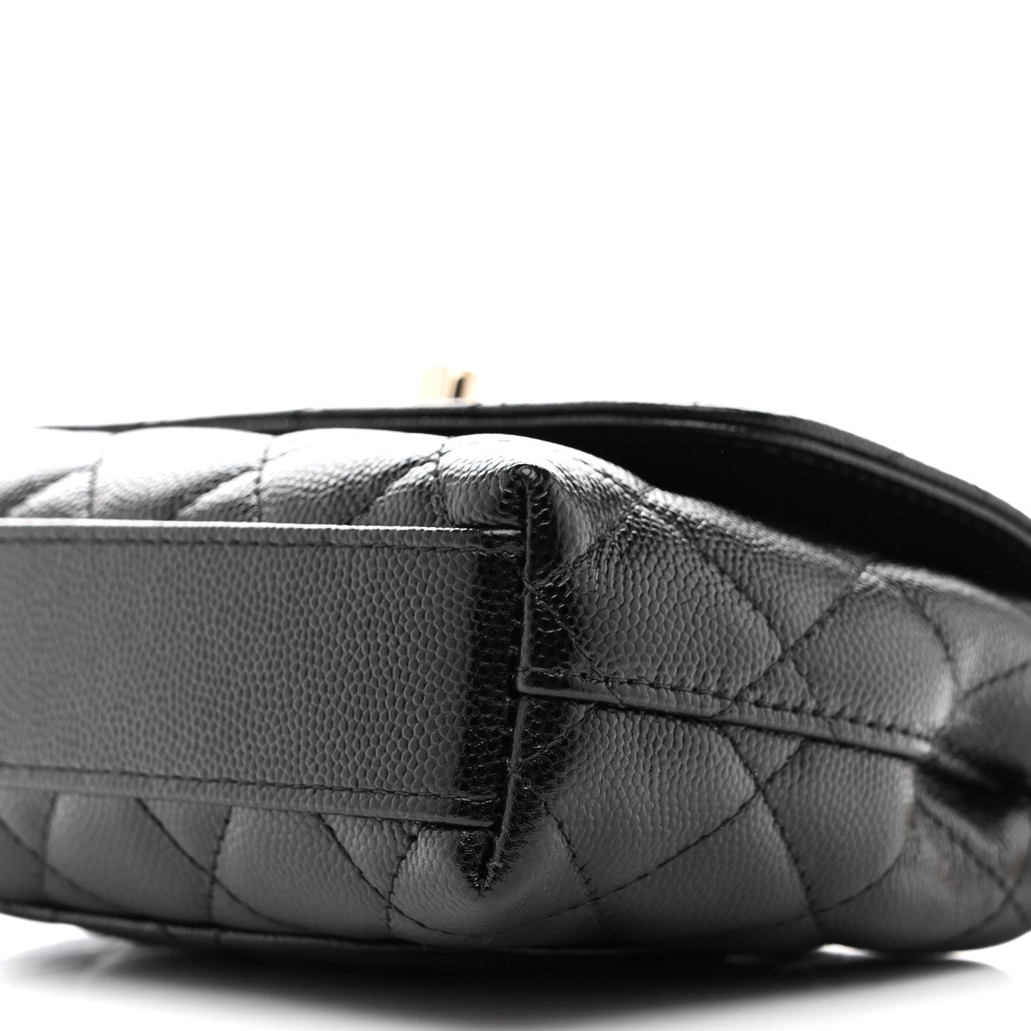 Chanel Caviar Quilted Coco Handle Clutch With Chain Black 10 of 11