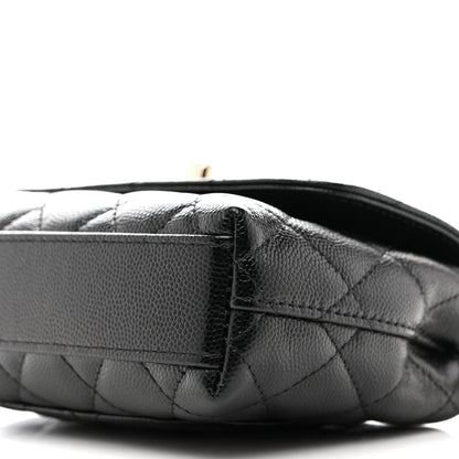 Chanel Caviar Quilted Coco Handle Clutch With Chain Black 10 of 11