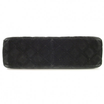 Chanel Suede Quilted Jumbo Flap Black 4 of 10