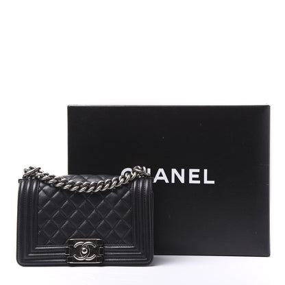 Chanel Calfskin Quilted Small Boy Flap Black 14 of 14