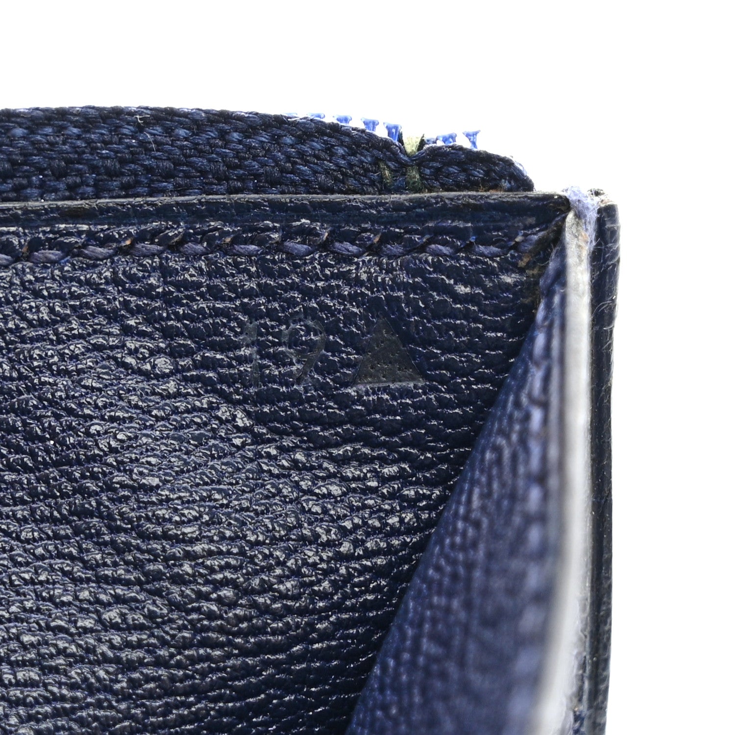 Hermes Lizard Bearn Gusset Wallet Bleu Saphir 8 of 17