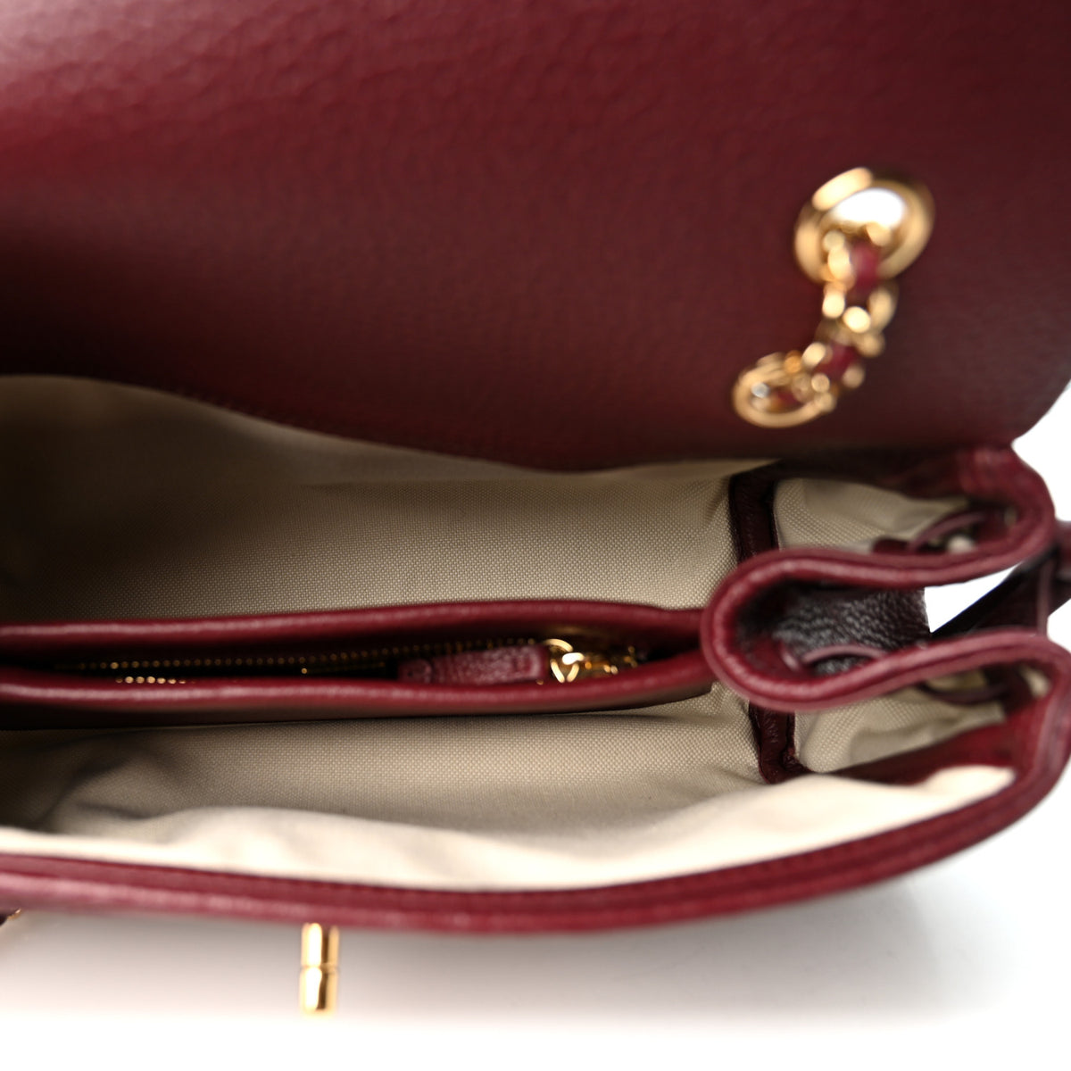Chanel Grained Calfskin Urban Essentials Flap Burgundy 5 of 10