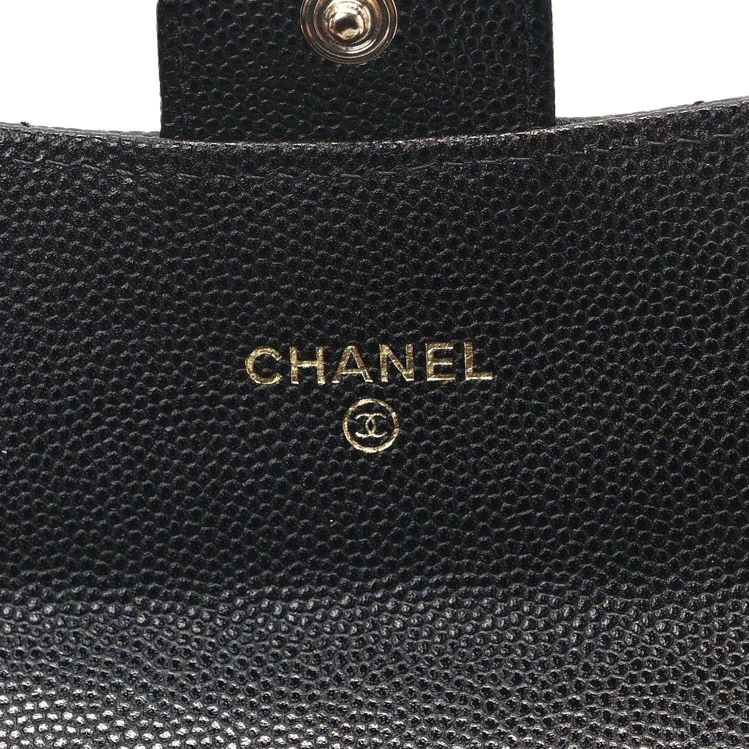 Chanel Caviar Quilted Medium Gusset Flap Wallet Black 5 of 10