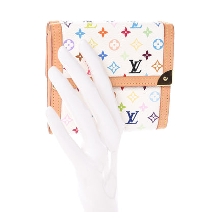 Louis Vuitton Monogram Multicolor Porte-Monnaie Billets Wallet White 2 of 10