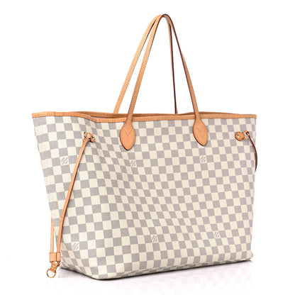 Louis Vuitton Damier Azur Neo Neverfull GM Rose Ballerine 3 of 15