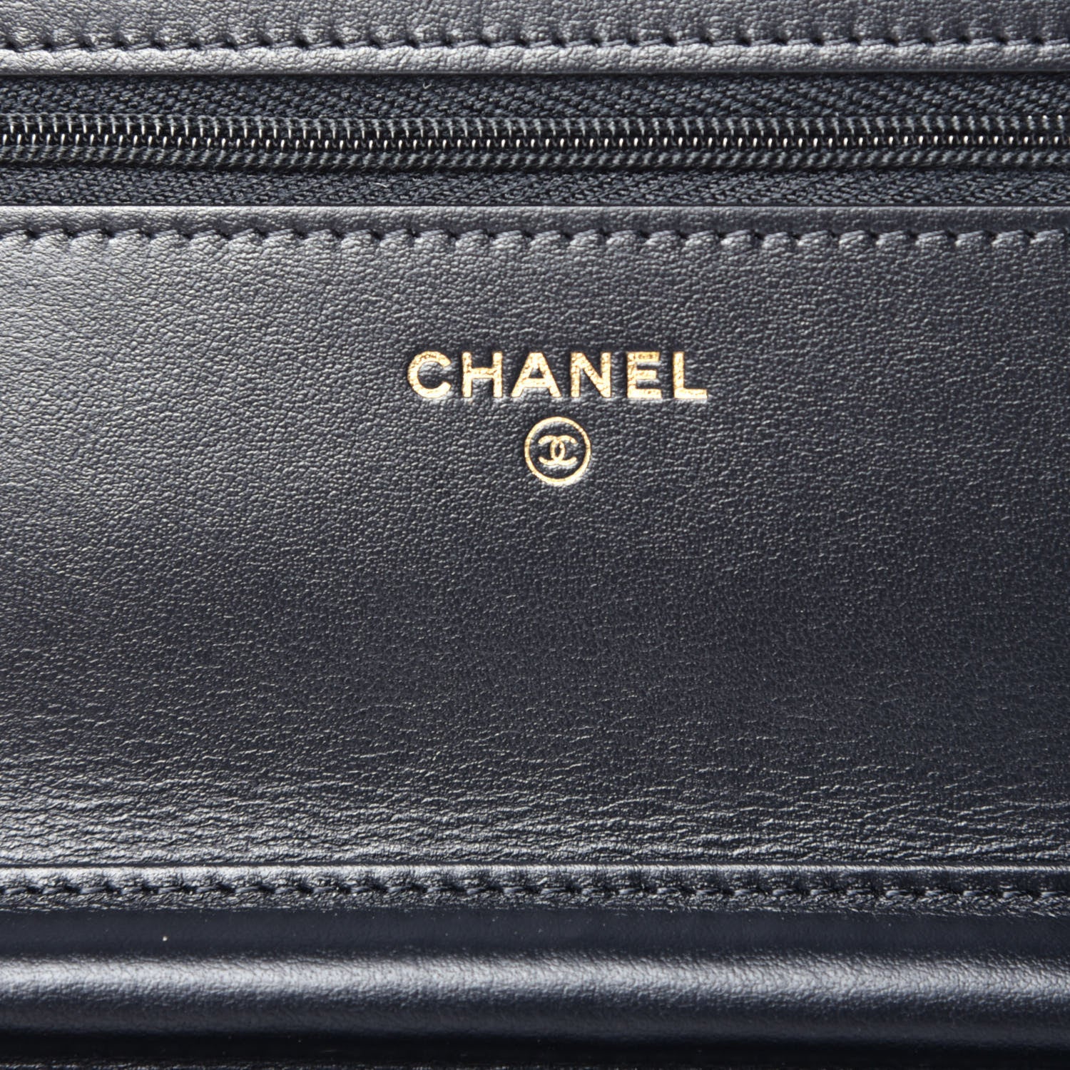 Chanel Tweed Quilted Wallet On Chain WOC Black Ecru White 6 of 10