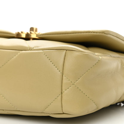 Chanel Lambskin Quilted Medium Chanel 19 Flap Light Green 10 of 11