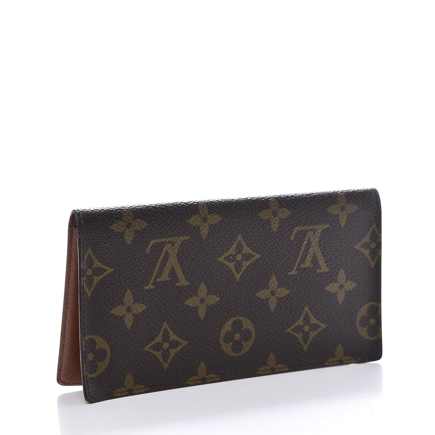 Monogram Simple Checkbook Holder Wallet