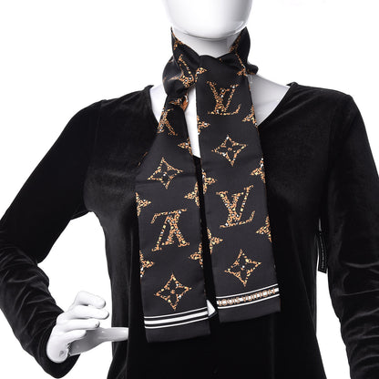 Louis Vuitton Silk Monogram Giant Jungle Bandeau Black 2 of 5