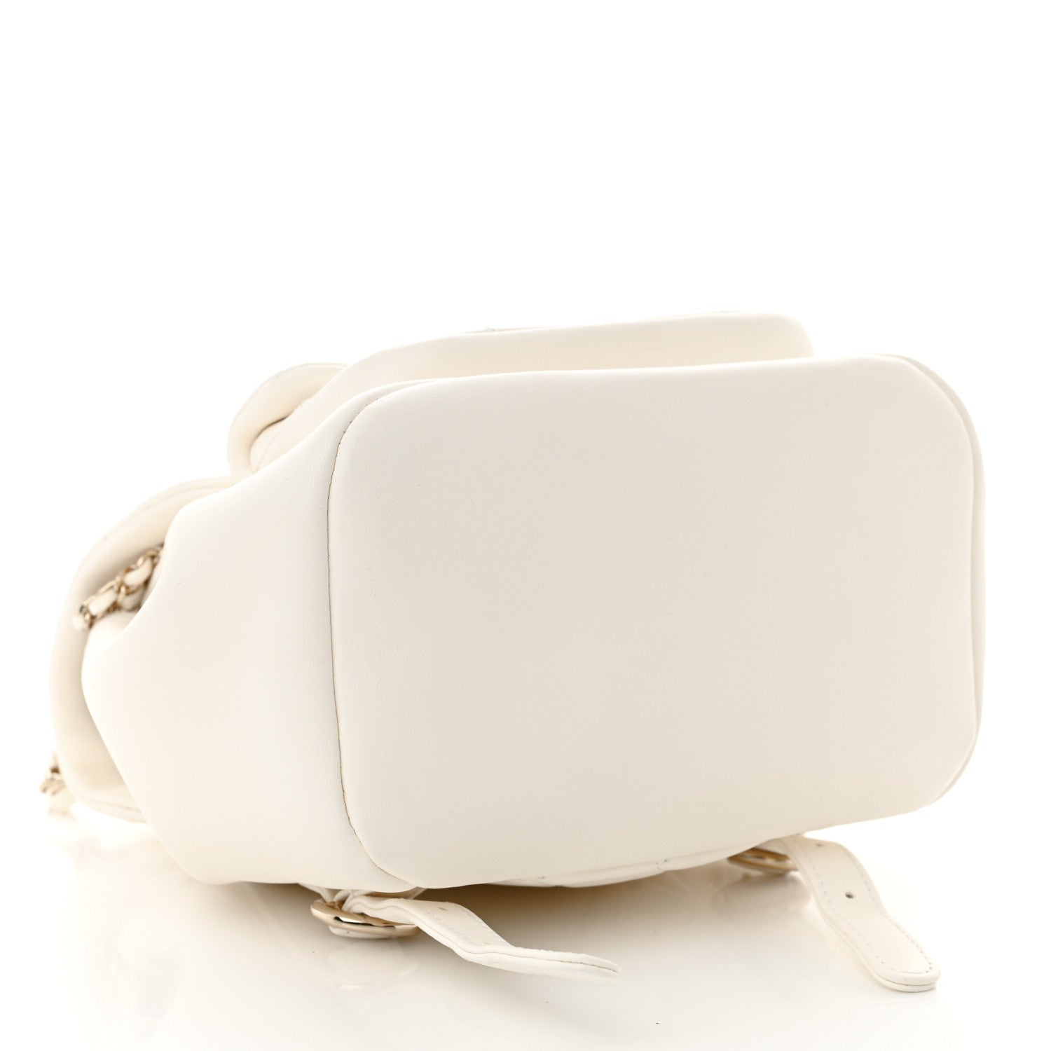 Chanel Lambskin Quilted Small Duma Drawstring Backpack White 4 of 10