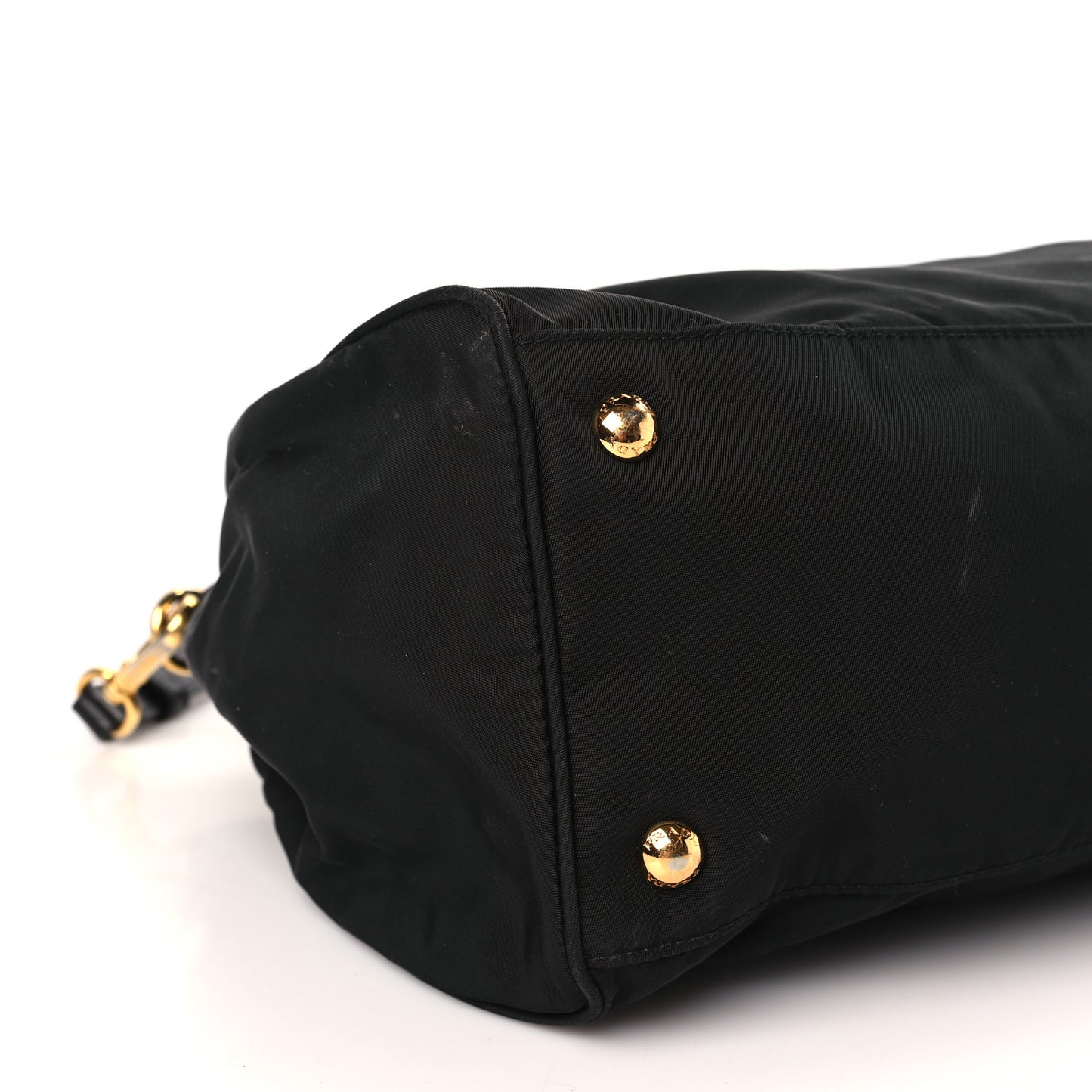 Tessuto Nylon Saffiano Shopping Tote Black