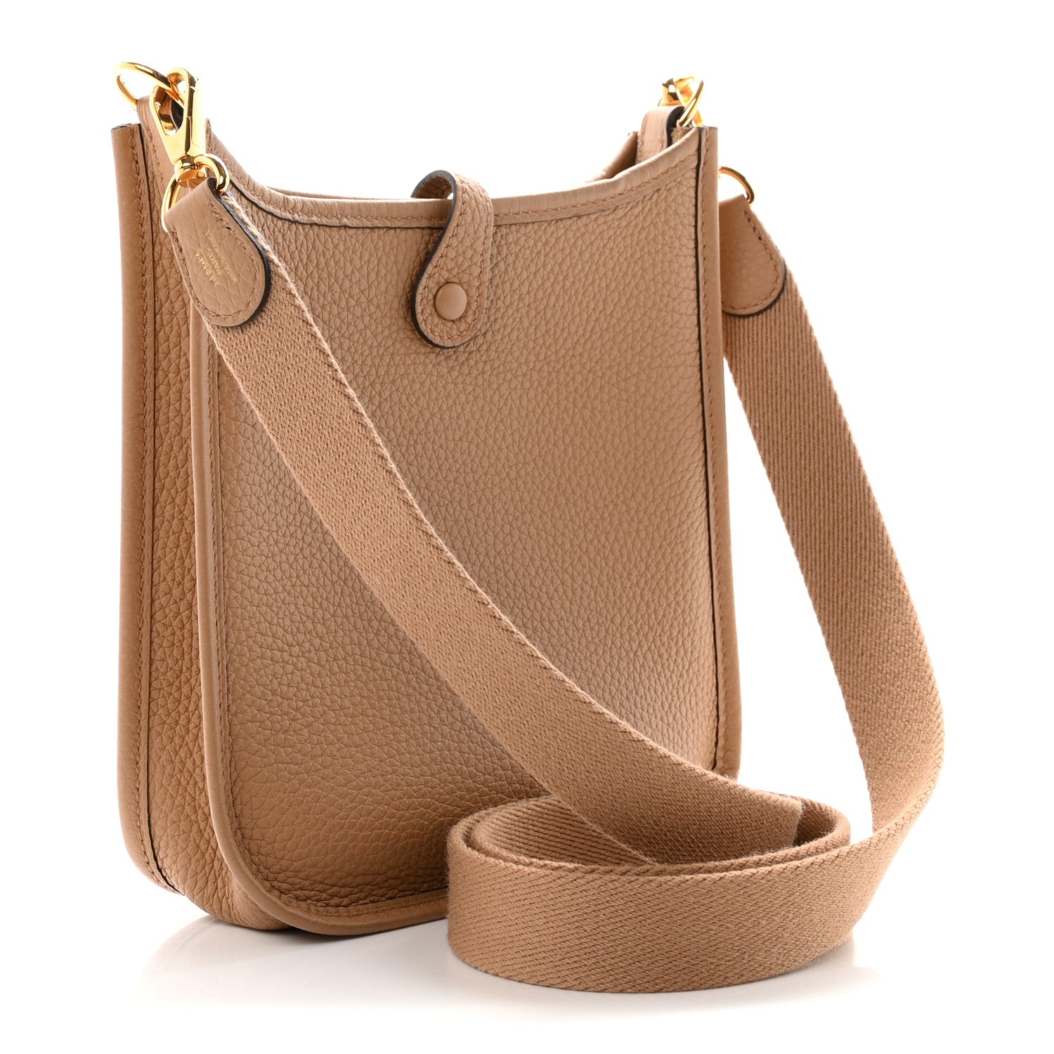 Hermes Taurillon Clemence Amazone Evelyne TPM Chai 4 of 11