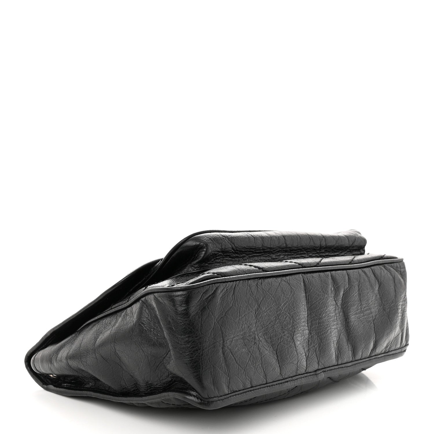 Saint Laurent Crinkled Calfskin Matelasse Monogram Large Niki Chain Satchel Black 4 of 12