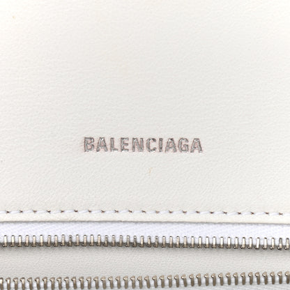 Balenciaga Grained Calfskin Small Hourglass Top Handle Bag White 6 of 12