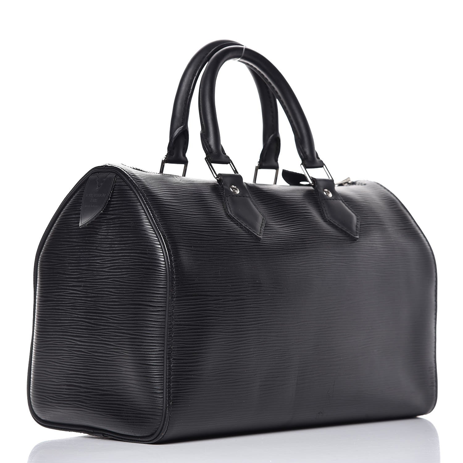Louis Vuitton Epi Speedy 25 Black 3 of 8