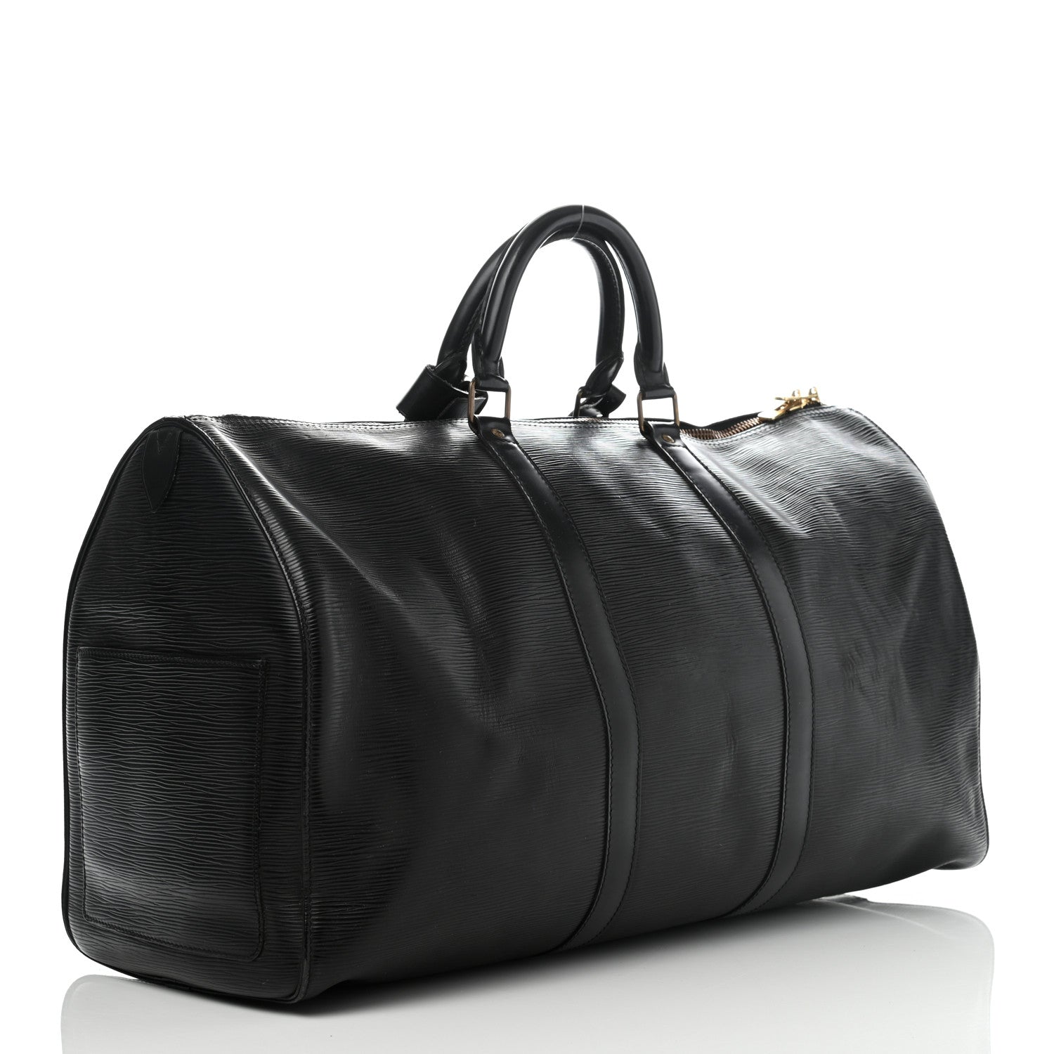 Louis Vuitton Epi Keepall 50 Black 3 of 15