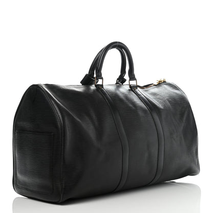 Louis Vuitton Epi Keepall 50 Black 3 of 15