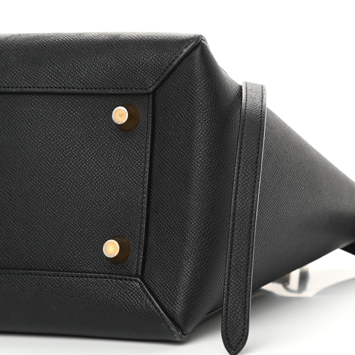 Grained Calfskin Mini Belt Bag Black