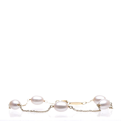 Tiffany 18K Yellow Gold Pearl 6-6.5mm Elsa Peretti Pearls By The Yard Bracelet 1 of 4