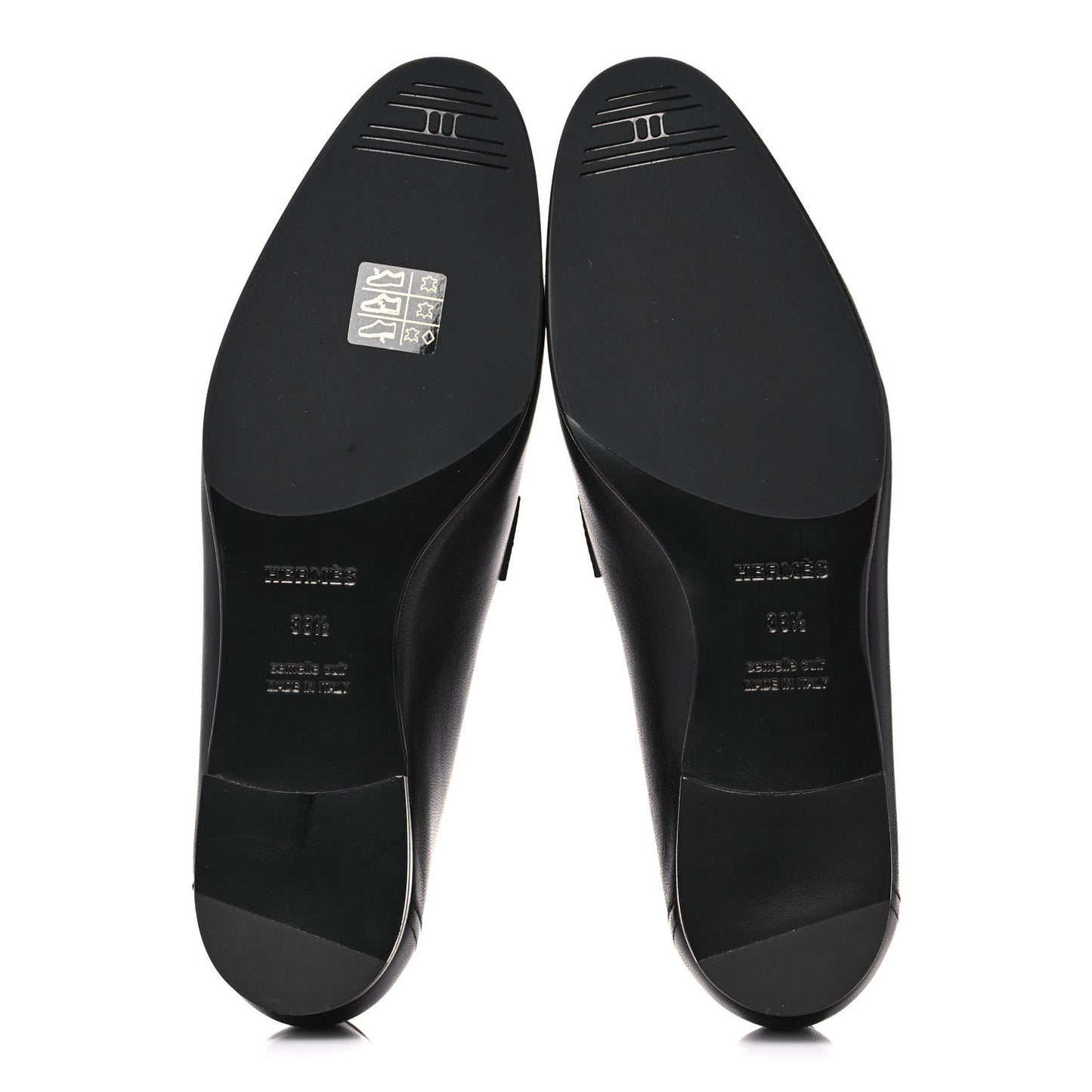 Goatskin Womens Royal Loafers 38.5 Black