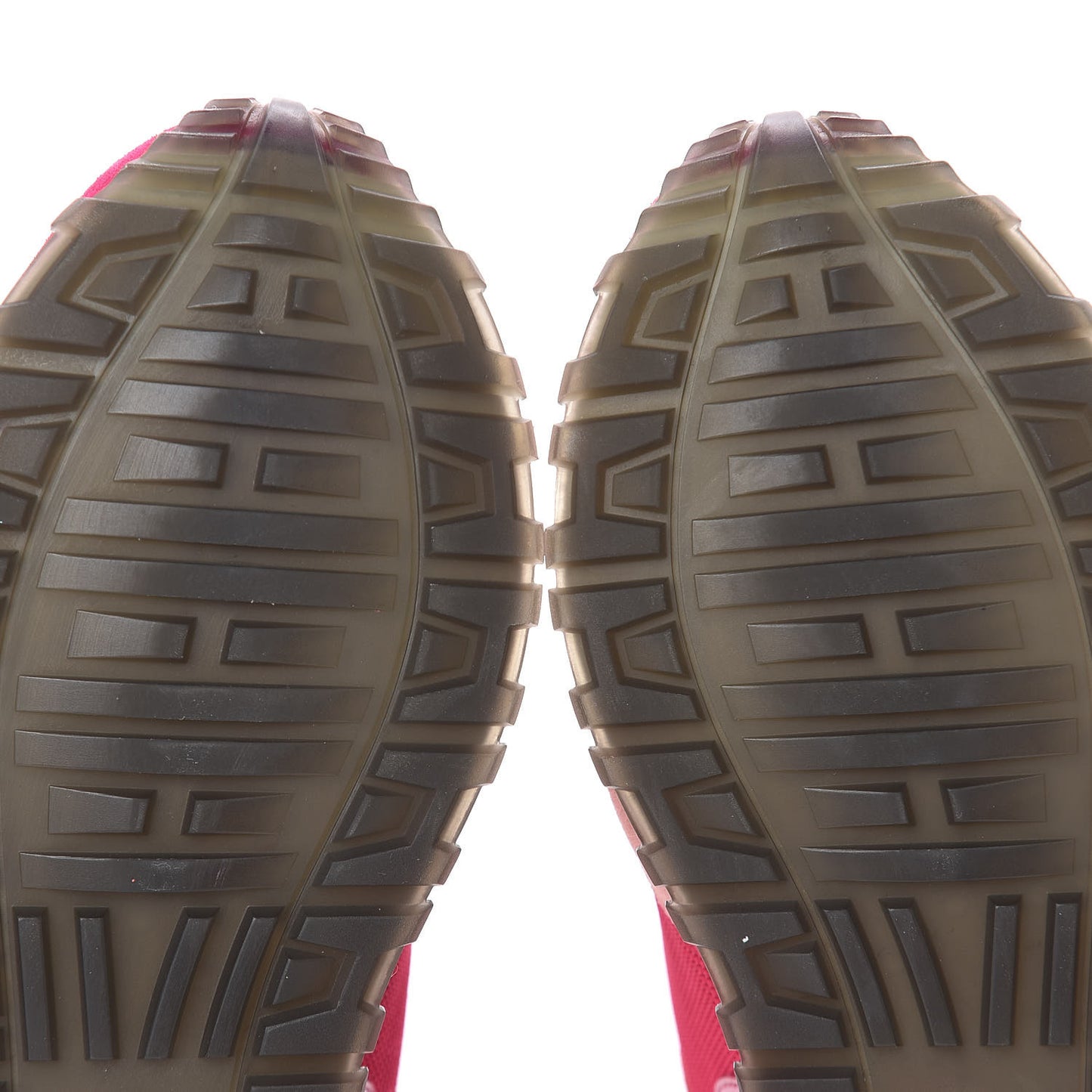 Suede Calfskin Run Away Sneakers 37.5 Fuchsia Rouge