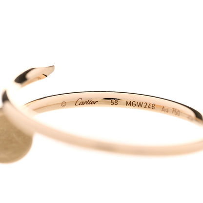 Cartier 18K Yellow Gold Small Juste Un Clou Ring 58 8.25 4 of 7