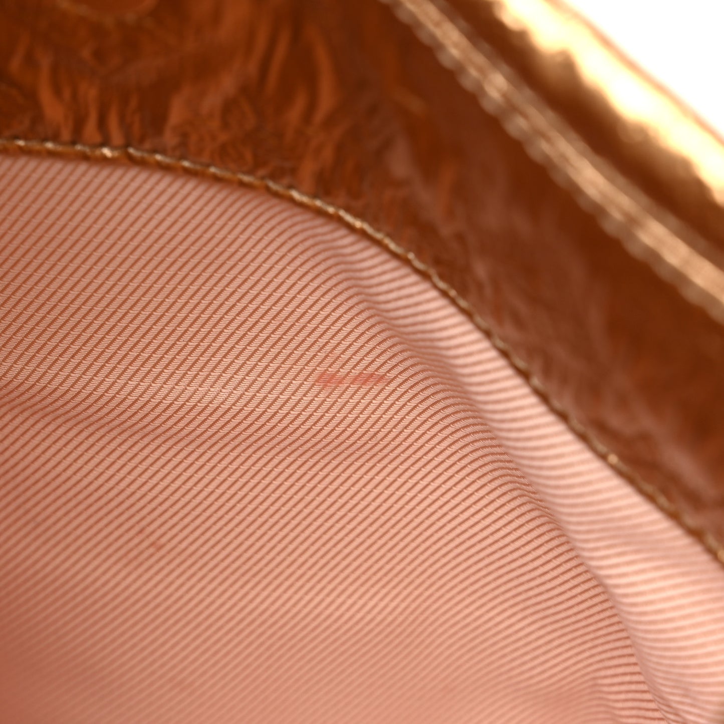 Jacquard Quilted Monogram Limelight Clutch PM Gold