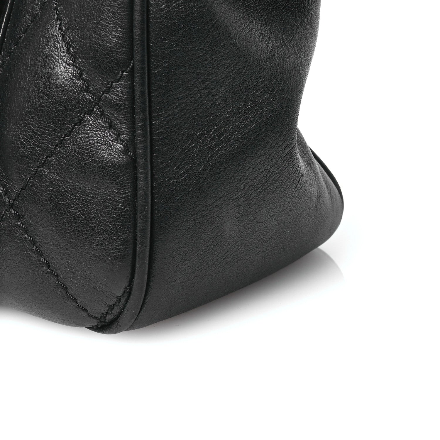 Chanel Calfskin Chocolate Bar Quilted Small Shoulder Bag Black 11 of 11