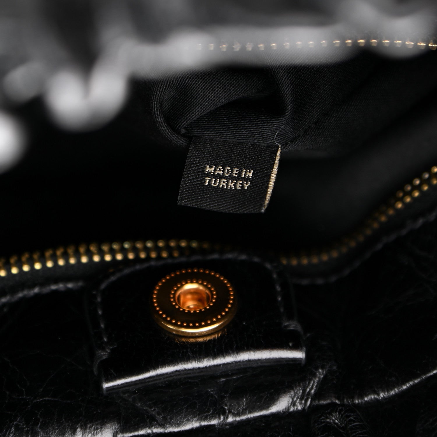 Miu Miu Vitello Lux Gathered Tote Black 6 of 11