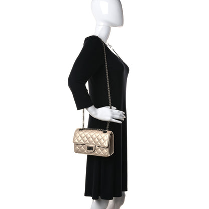 Chanel Metallic Sheepskin Quilted 2.55 Reissue Mini Flap Beige 2 of 11