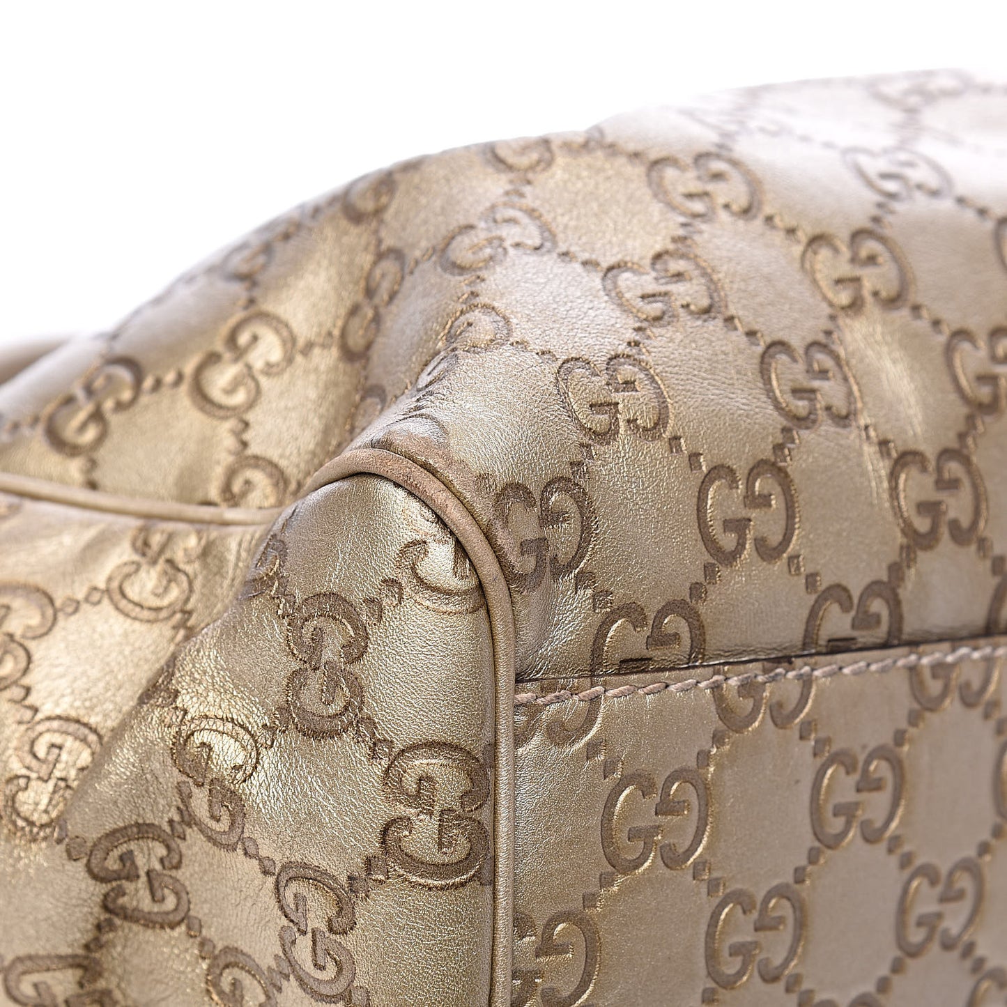 Guccissima Medium Sukey Tote Champagne