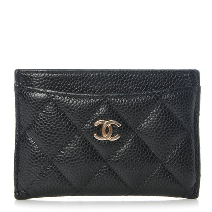 Chanel Caviar Quilted Card Holder Black 1 of 10