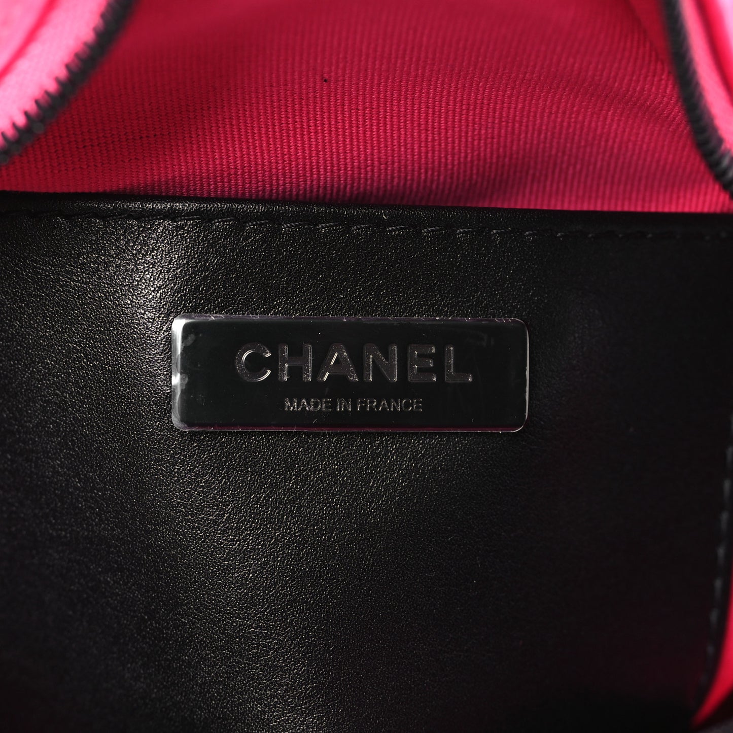 Satin Quilted Walk Of Fame Star Bag Fuchsia Black