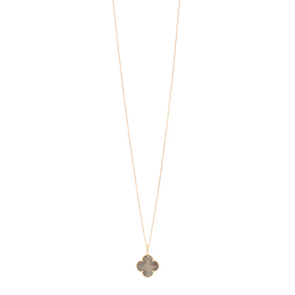 Van Cleef & Arpels 18K Rose Gold Gray Mother of Pearl Magic Alhambra Long Necklace 1 of 5