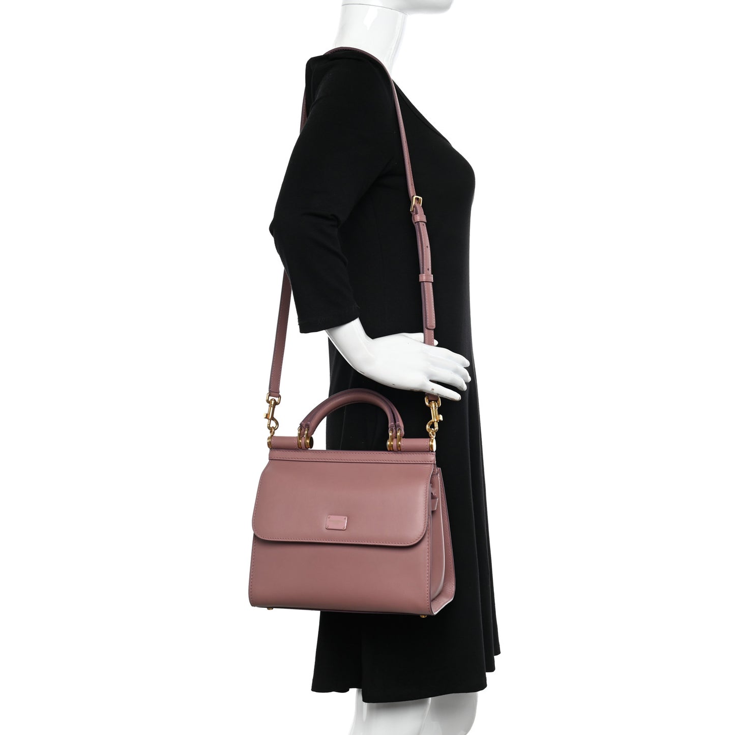 Vitello Morbido Small Sicily 58 Bag Dusty Pink