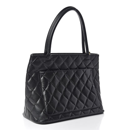 Chanel Caviar Quilted Medallion Tote Black 3 of 12