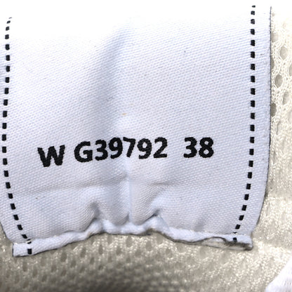 Chanel Fabric Laminated Calfskin Stretch CC Sneakers 38 White Silver 9 of 9