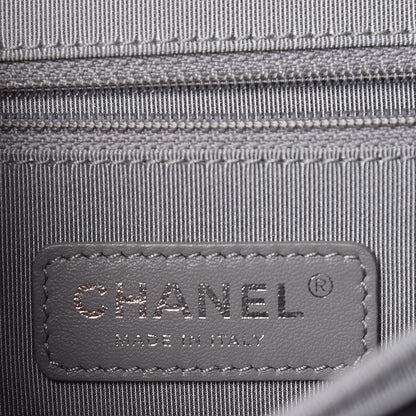 Chanel Glazed Calfskin Quilted Medium Korean Garden Flap Black 6 of 12