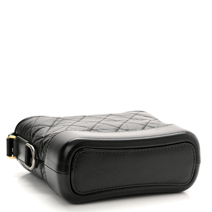 Chanel Aged Calfskin Quilted Small Gabrielle Hobo Black 4 of 10