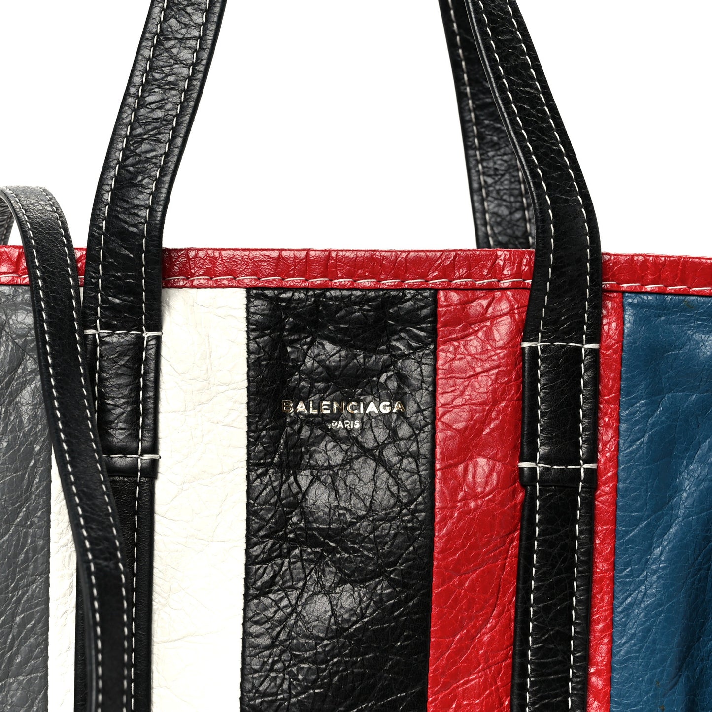 Agneau Arena Multicolore S Bazar Shopper Tote Grey White Black Red Blue