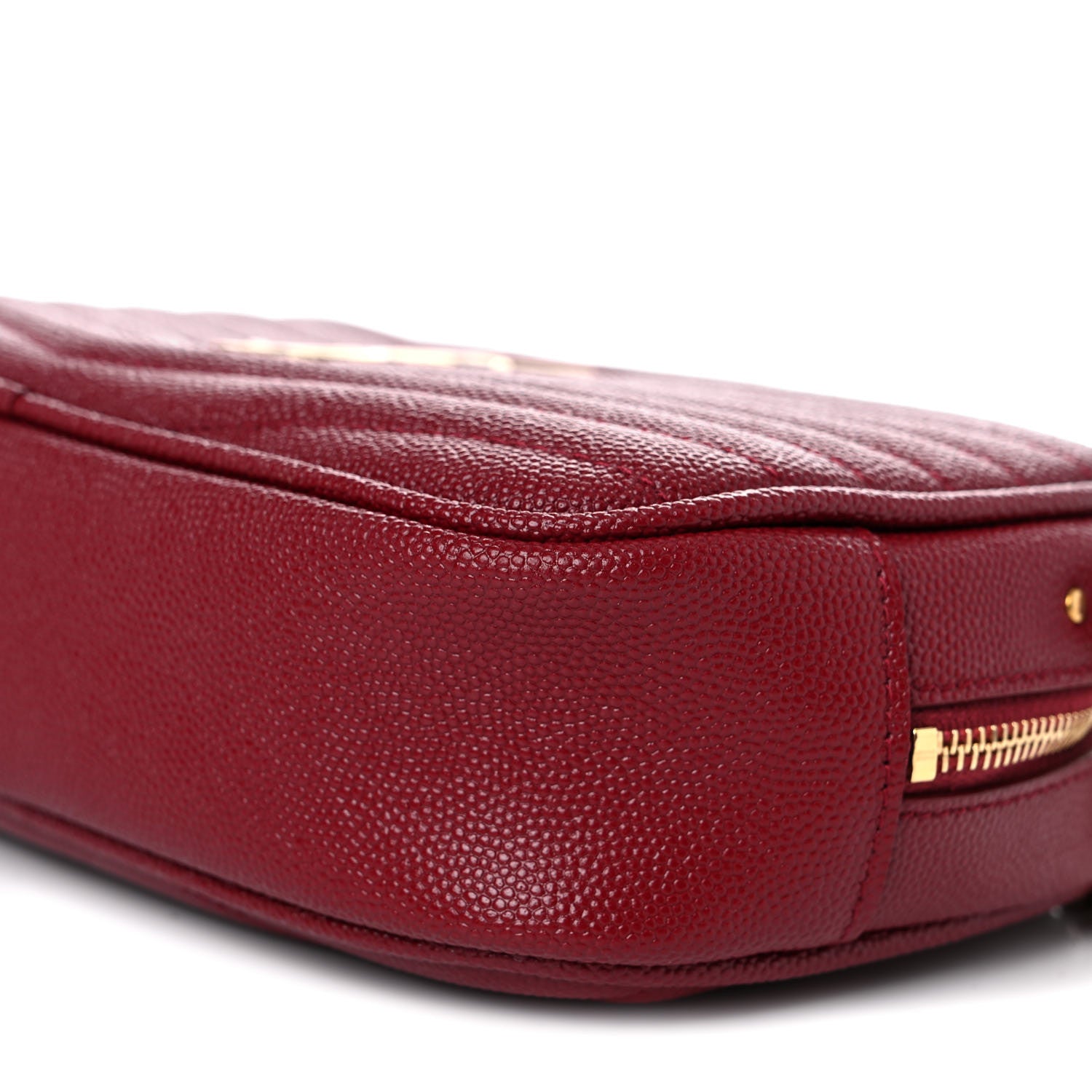 Saint Laurent Grain De Poudre Matelasse Monogram Mini Lou Camera Bag Eros Red 8 of 9