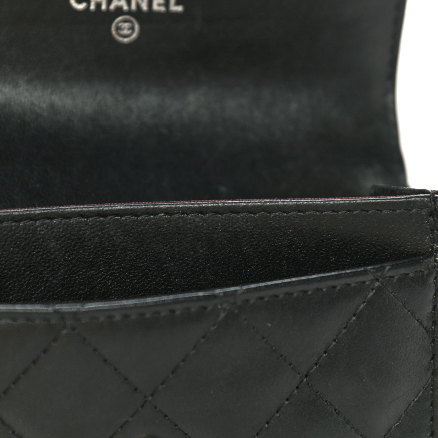 Chanel Lambskin Quilted Flap Card Holder Black 14 of 20