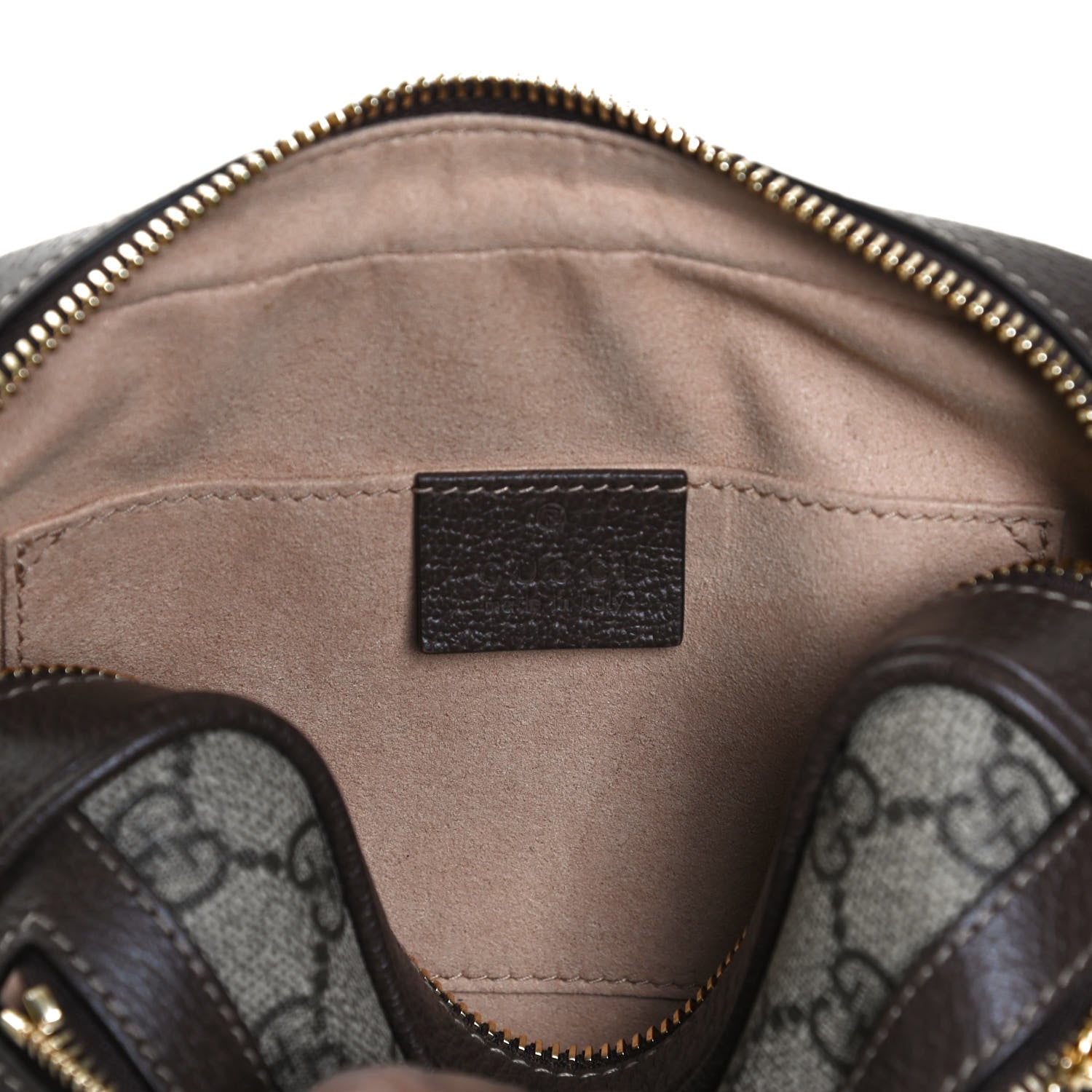 Gucci GG Supreme Monogram Web Mini Ophidia Shoulder Bag Brown 6 of 13