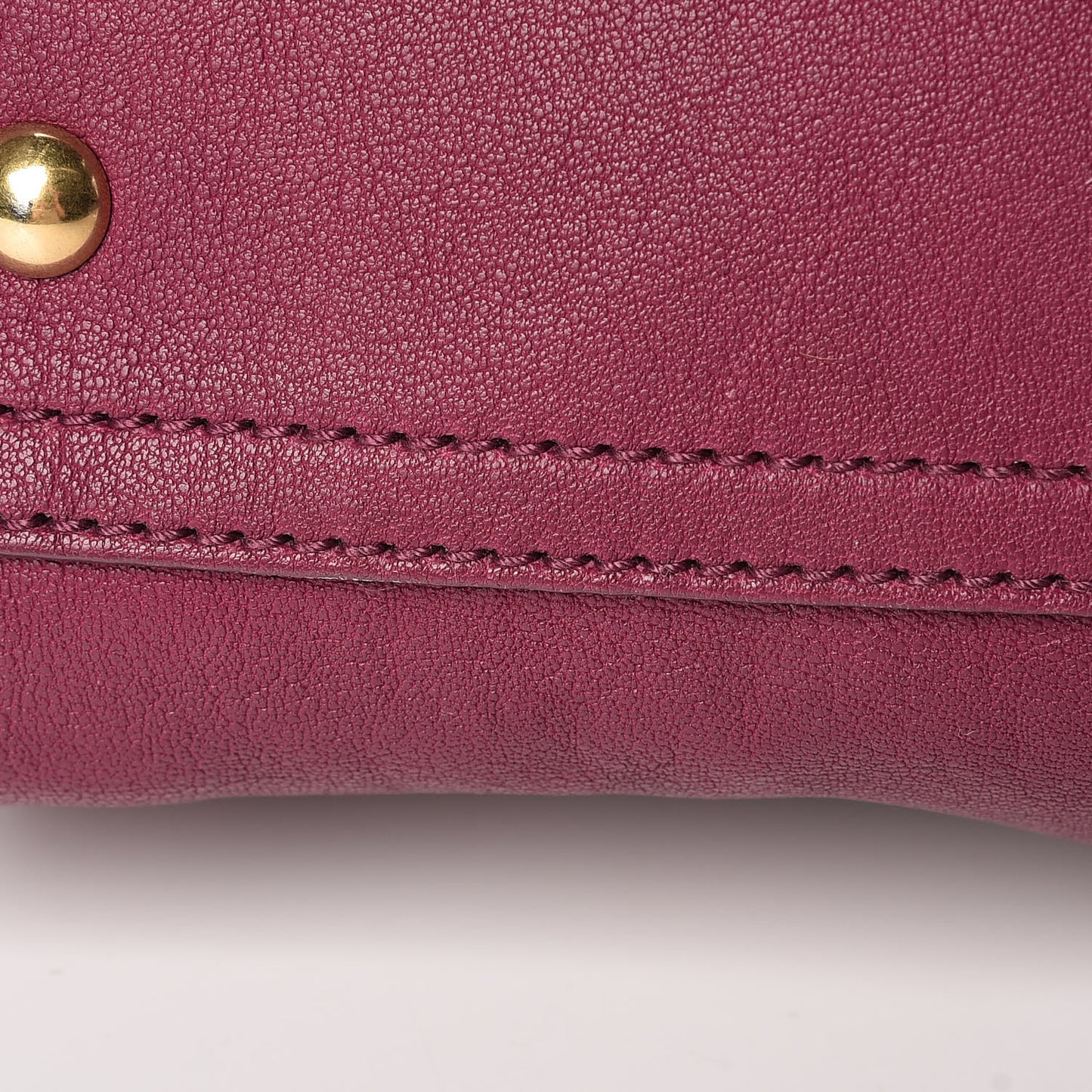 Sheepskin Medium Cabas ChYc Black Cherry