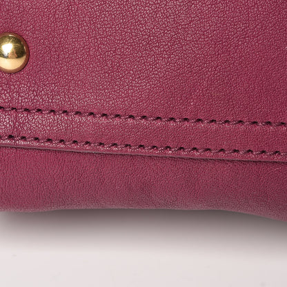 Saint Laurent Sheepskin Medium Cabas ChYc Black Cherry 15 of 20