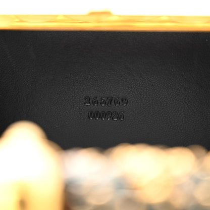 Alexander McQueen Embellished Flower Knuckle Box Clutch Gold 7 of 10
