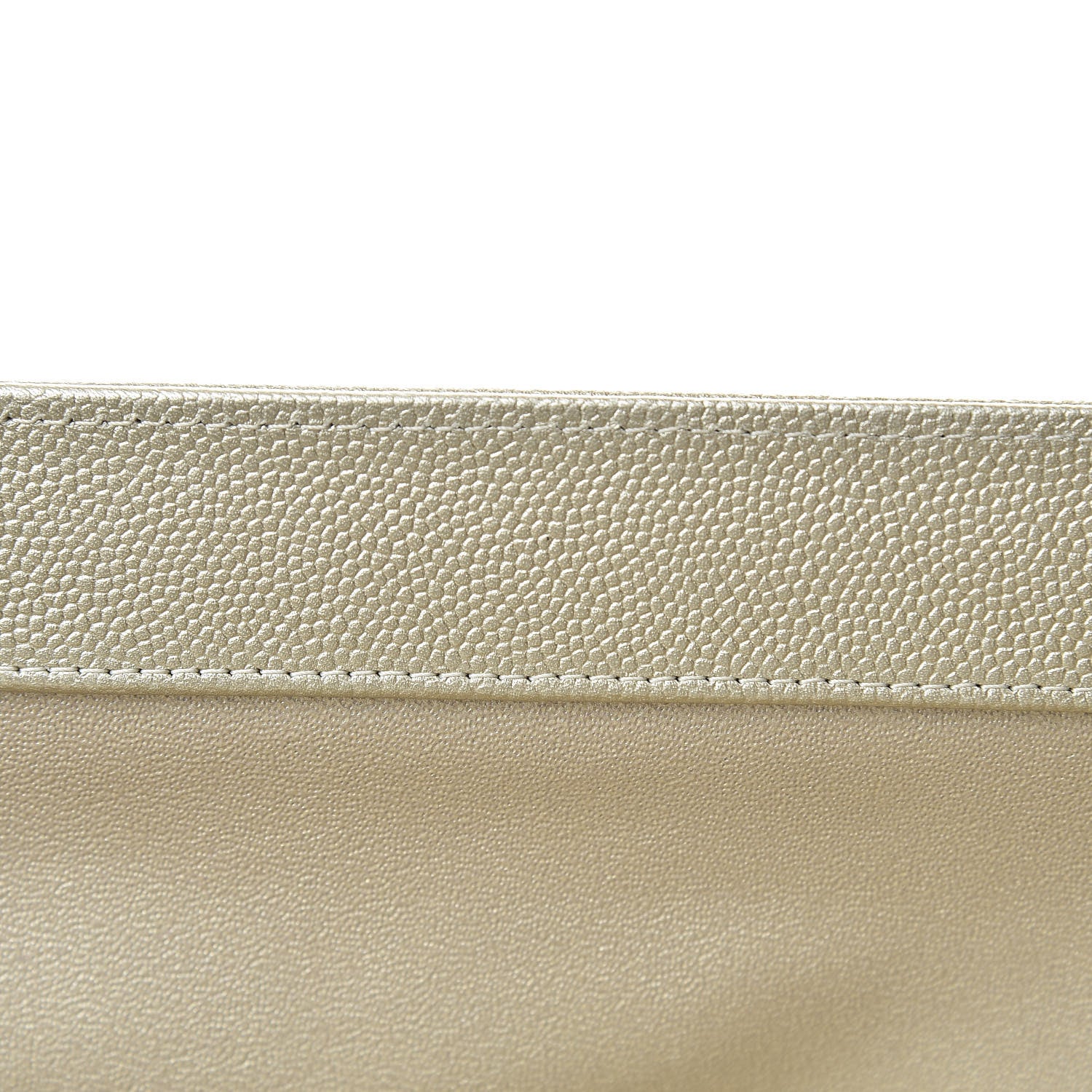 Chanel Caviar Quilted Clutch Gold 8 of 9