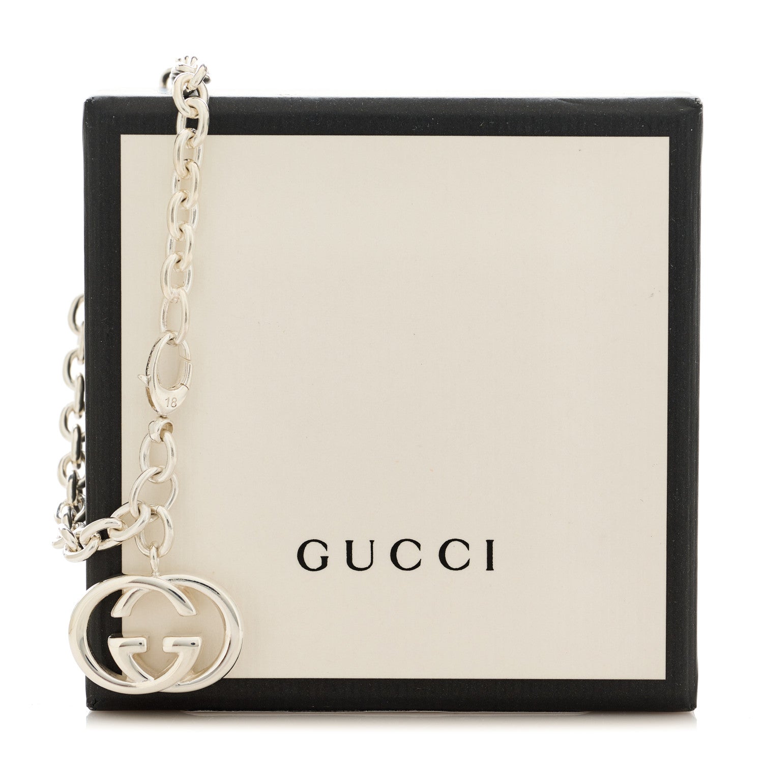 Gucci Sterling Silver Britt Charm Bracelet 5 of 5